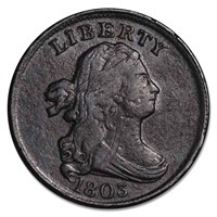 1803  Bust Half Cent