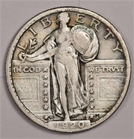 1920 d Standing Liberty Quarter Dollar