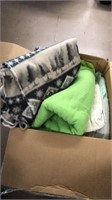 Box of Blankets Lot