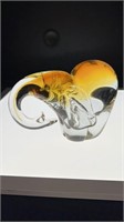 Murano art glass elephant 6 1/2" long