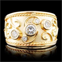 14K Gold 0.78ctw Diamond Ring
