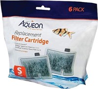 Aqueon QuietFlow Filter Cartridge, Small, 6 Pack