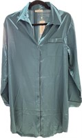 Ekouaer Women's Satin Nightshirt Button Down Night