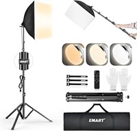 EMART Softbox Lighting Kit,16"X16" Soft Box and