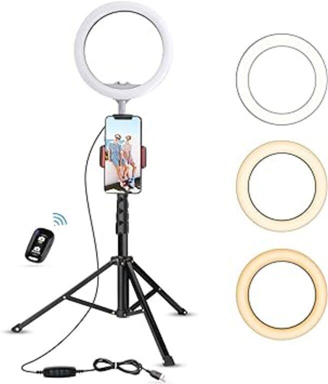 10.2" Selfie Ring Light with Tripod Stand & Cell