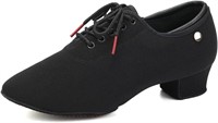 YKXLM Women Leather Jazz Shoes Non-Slip Sole Pract