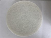 (4) 20" White Polishing Floor Pads