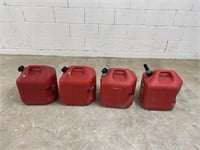 (4) Plastic Gas Cans