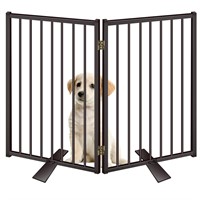 Metal Free Standing Dog Gate for The House Extra