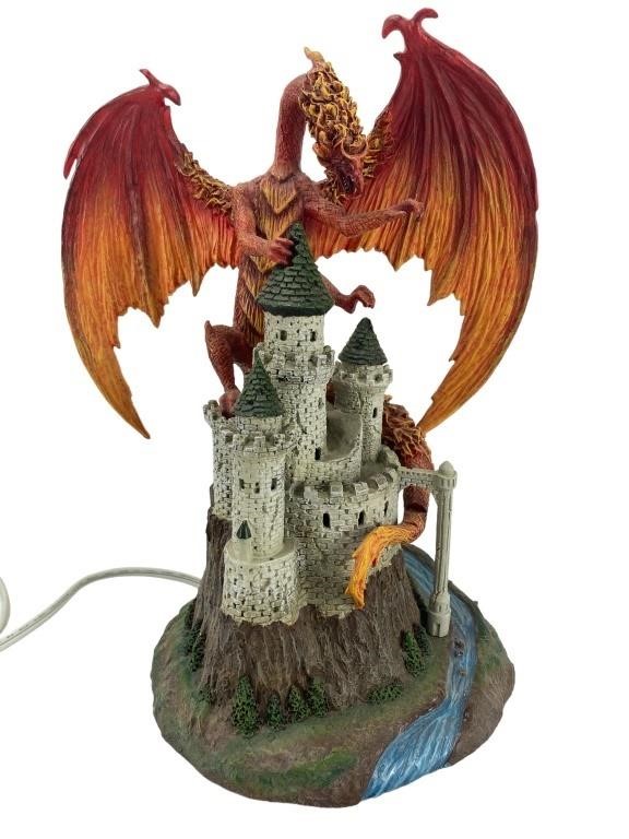 "Enferno the Tormentor and Tower Fortress" Lamp