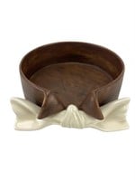 Art Deco Bow Tie Ceramic Trinket Dish