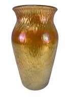Jeannette Marigold Carnival Glass Vase
