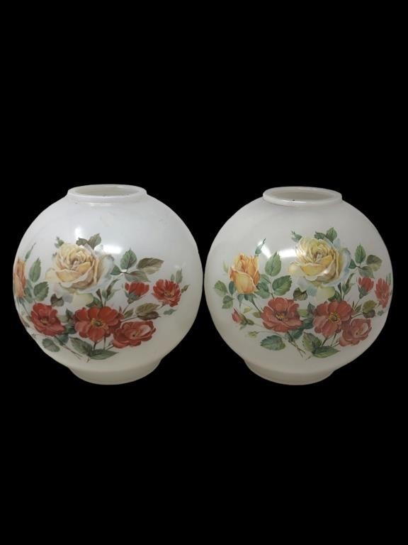 Ball lamp globes GWTW floral replacements