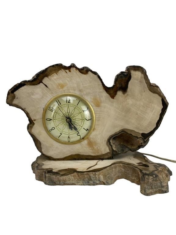 Vintage Lanshire Movement Marble Slab Clock