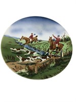 Fox Hunting party charger plate german made