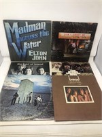 Vintage LP vinyl records Elton John Bread the Who