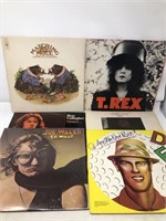 Vintage LP vinyl records Ooh la la Devo T. Rex +