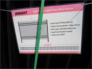 22 Diggit Fence Panels 220' w/ Hardware & Posts