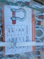 38 Piece Set Diggit Screw Anchors Shackles