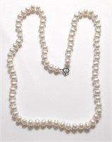 FRESH WATER PEARLS SILVER CLASP-4-6MM MARKED JCM