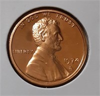 PROOF LINCOLN CENT- 1974-S