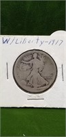 1917 WALKING LIBERTY HALF DOLLAR