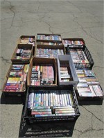 12 Boxes of Various VHS 100+ Tapes