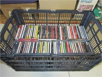 Black Crate of 95-100est CD's Varying Genres