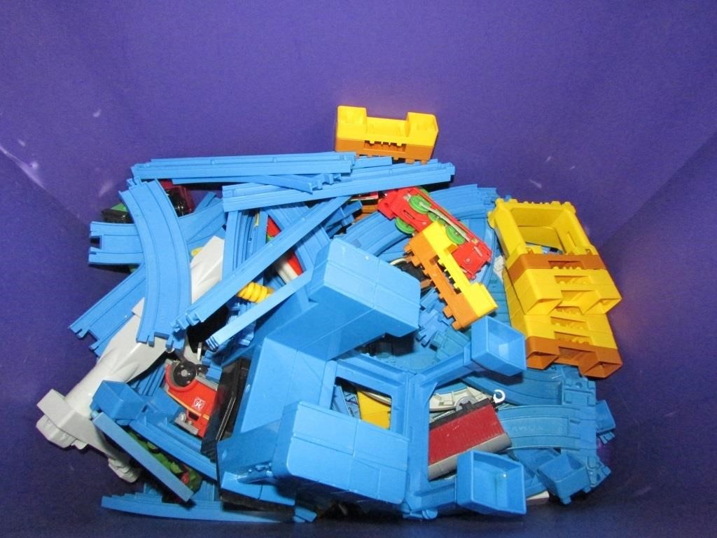 Tote of Various Tomy Train Tracks and Trains