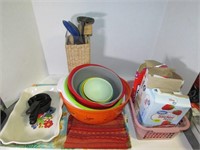 Lot of Various Summer Kitchen Supplies,