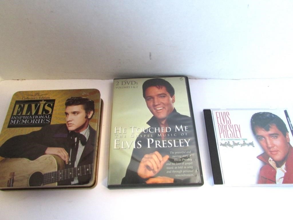 Lot of Three Various Elvis Presley Media