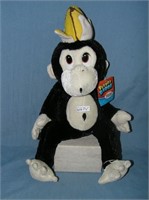 Vintage Fluffy Buddy monkey plush toy