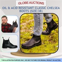 OIL & ACID RESISTANT CLASSIC CHELSEA BOOTS(SIZE:38
