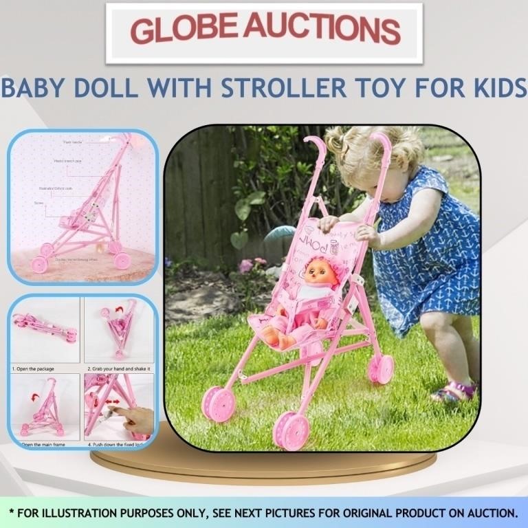 BABY DOLL WITH STROLLER TOY FOR KIDS