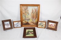 Vtg Lot of  Framed Art