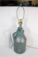 Green Ceramic Dairly Can Lamp