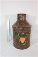 Vtg Metal Dairy Can