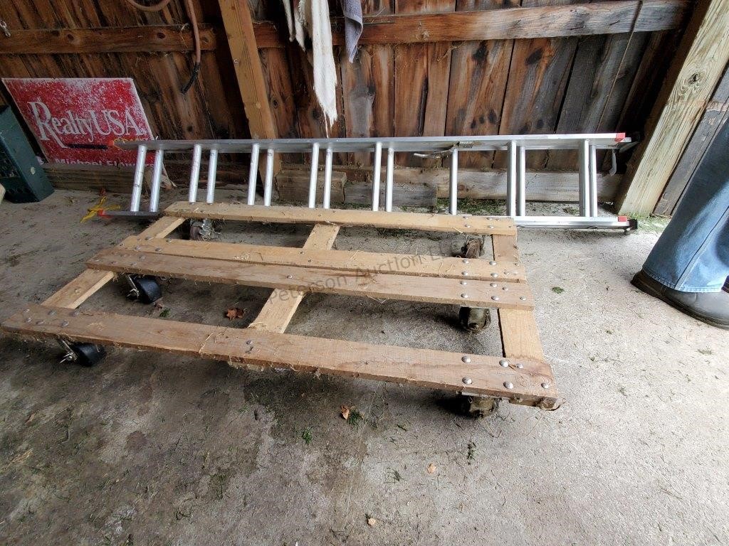14 ft Aluminum Ladder & 2 - Dollys