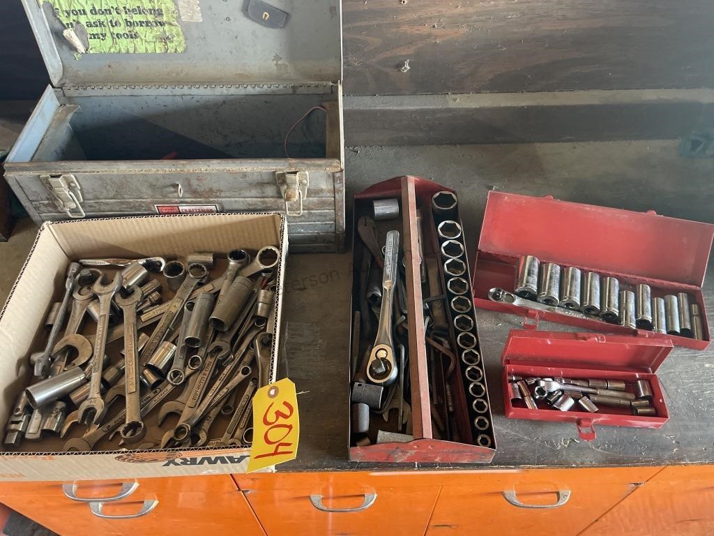 Various Size Craftsman Wrenches & Socket Sets