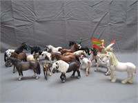 Lot Of Assorted Vintage Kids Toy Horses