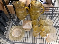 Amber glass lot