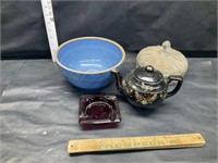 Miscellaneous glass and pottery