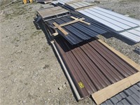 528 LF Brown Metal Roofing