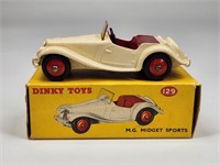 DINKY TOYS 129 M.G. MIDGET SPORTS W/ BOX