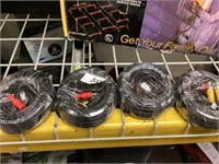 Lot of 4 60ft BNC Security Camera Cable