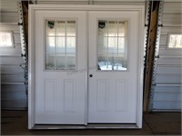 Exterior French door 72 in 9 light right hand m
