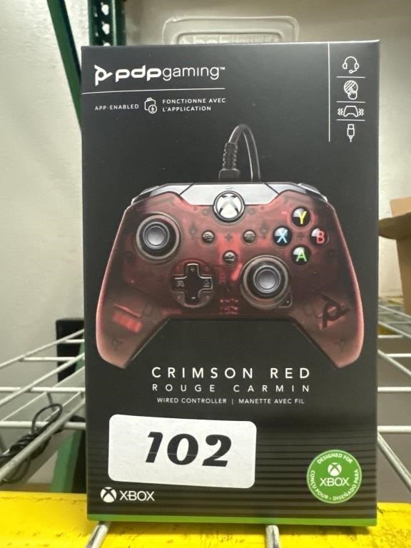 PDP Gaming Xbox One Crimson Red Wired Controller