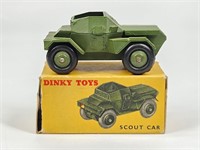 DINKY TOYS 673 MILITARY SCOUT CAR WBOX