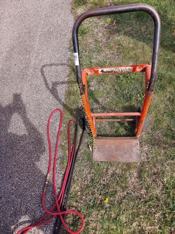 Cart, Jumper Cables, Air Hose