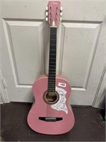 Johnson Acoustic Guitar Pink
